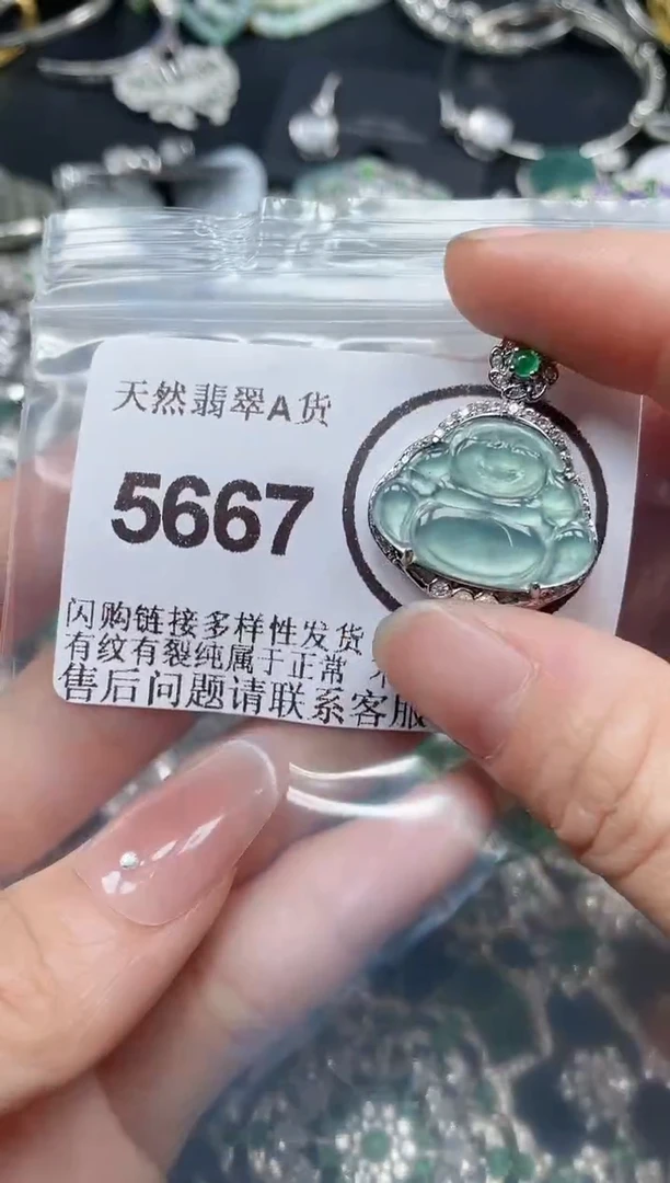 颈饰合金翡翠5667