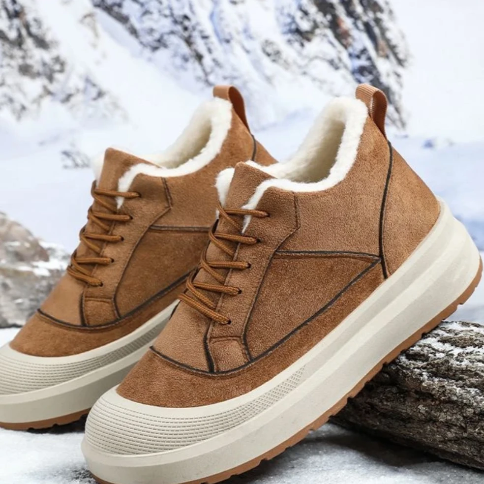 2025冬季新款老北京棉鞋男加绒棉靴防滑保暖爸爸