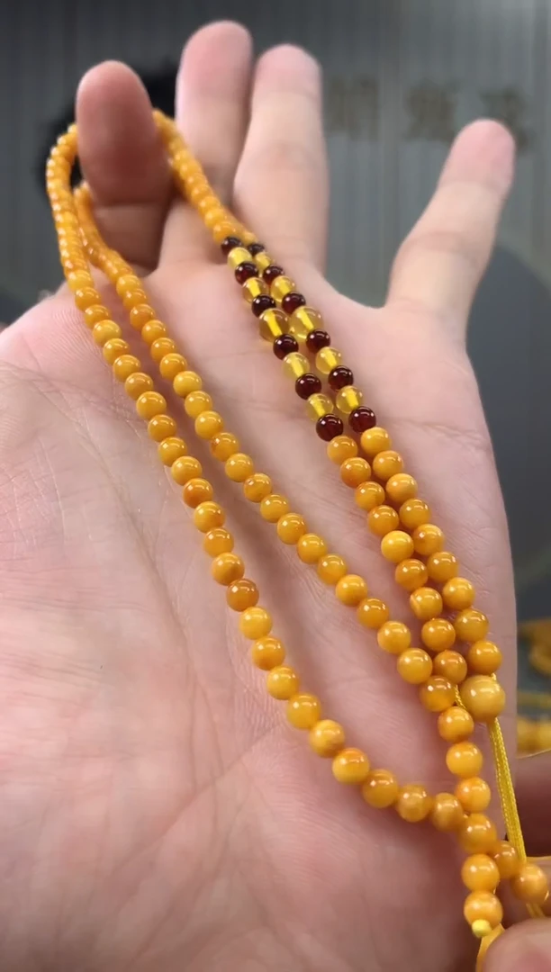 未镶嵌蜜蜡裸石链子