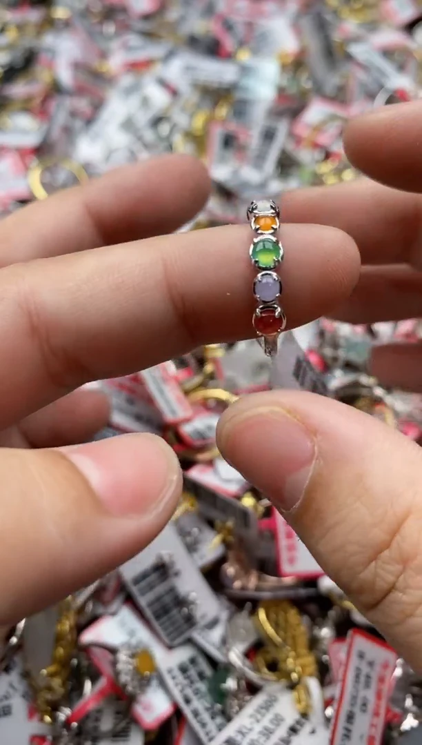 【闪购商品】翡翠戒指银S925镶嵌33333---3