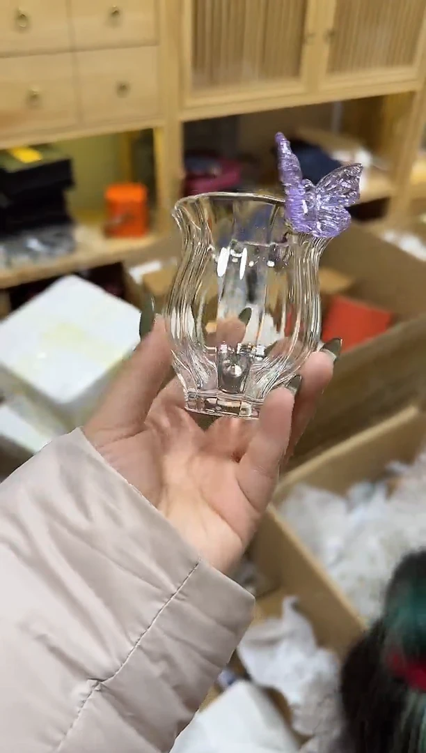 紫色蝴蝶公道杯