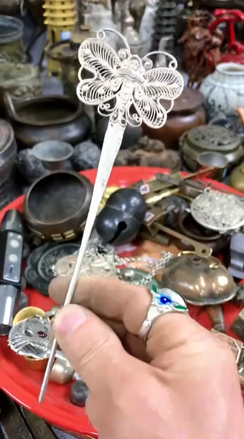 【闪购商品】一物一拍编号蝴蝶簪子