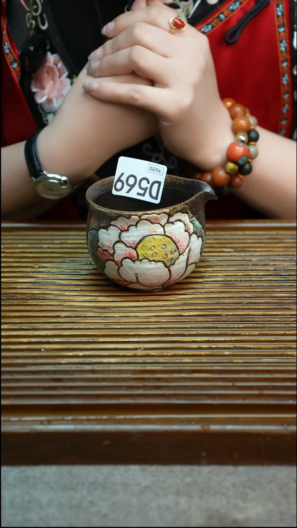 万古烧粗陶手工手做茶具