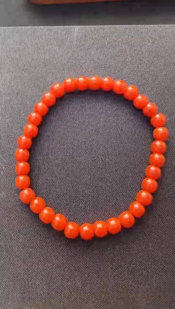 【闪购商品】南红玛瑙手链未镶嵌保山南红老型单圈L10113