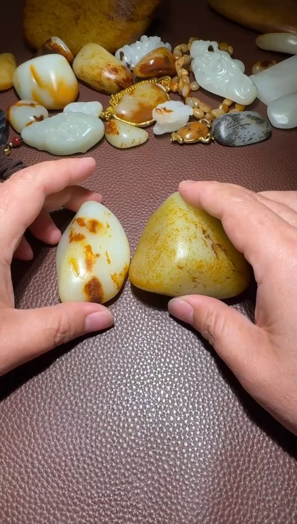 和田玉未镶嵌把件和田玉