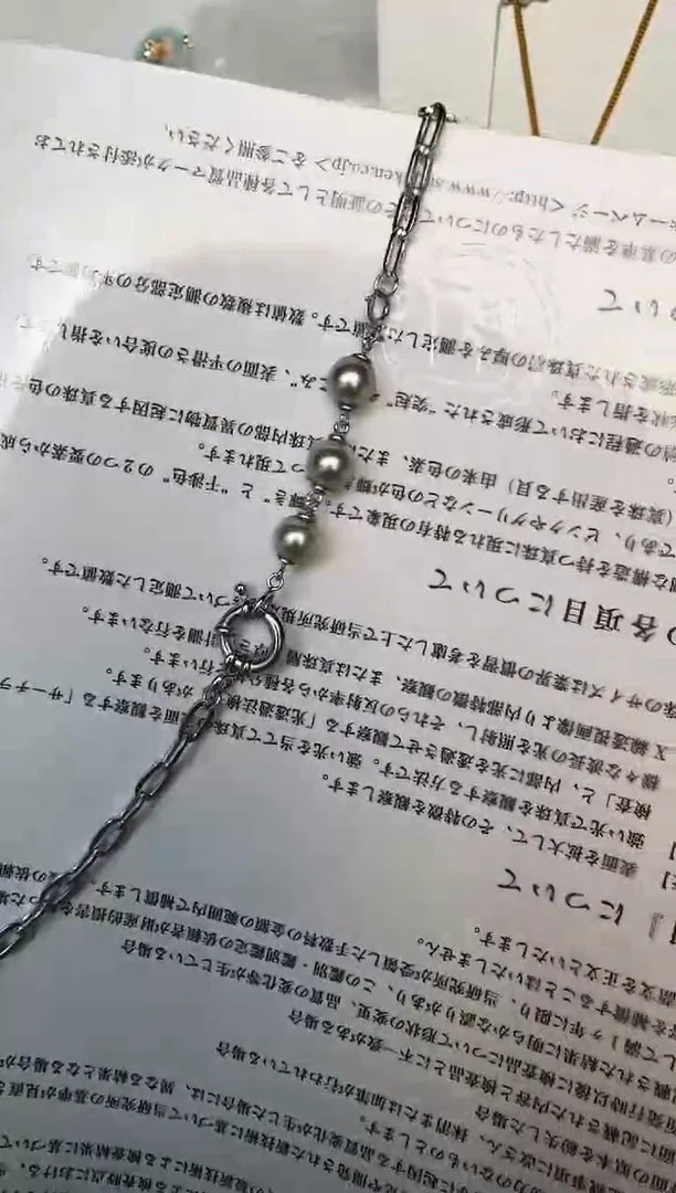 海水珍珠银S925镶嵌颈饰项链
