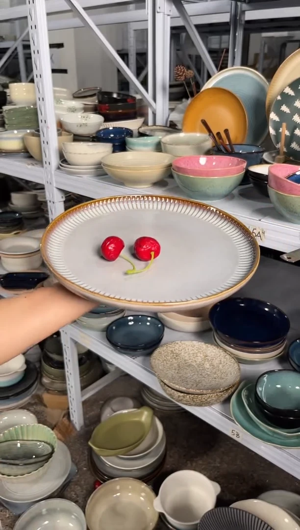 陶瓷外贸尾货瑕疵满20包邮X D3D大盘