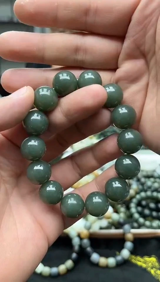 手串未镶嵌和田玉纯天然新疆且末蓝16