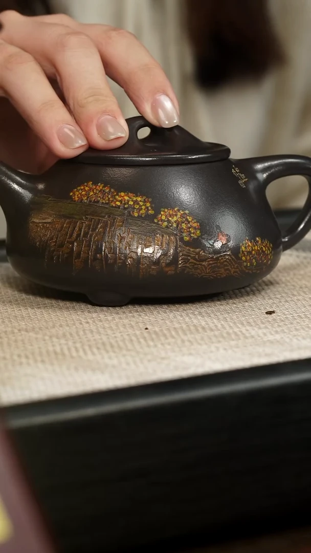 茶壶紫砂【P093】景舟瓢  255c  CY