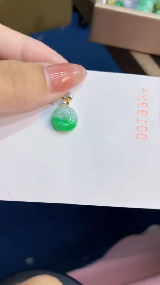 翡翠18K金镶嵌颈饰1           1