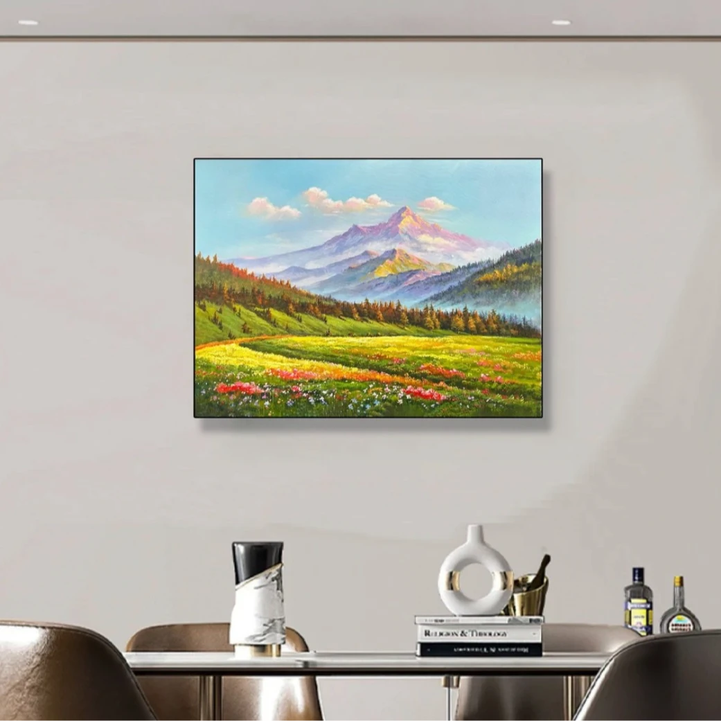 尚美诚【谧锦】现代简约艺术抽象玄关餐厅装饰画双联画竖款奶油风