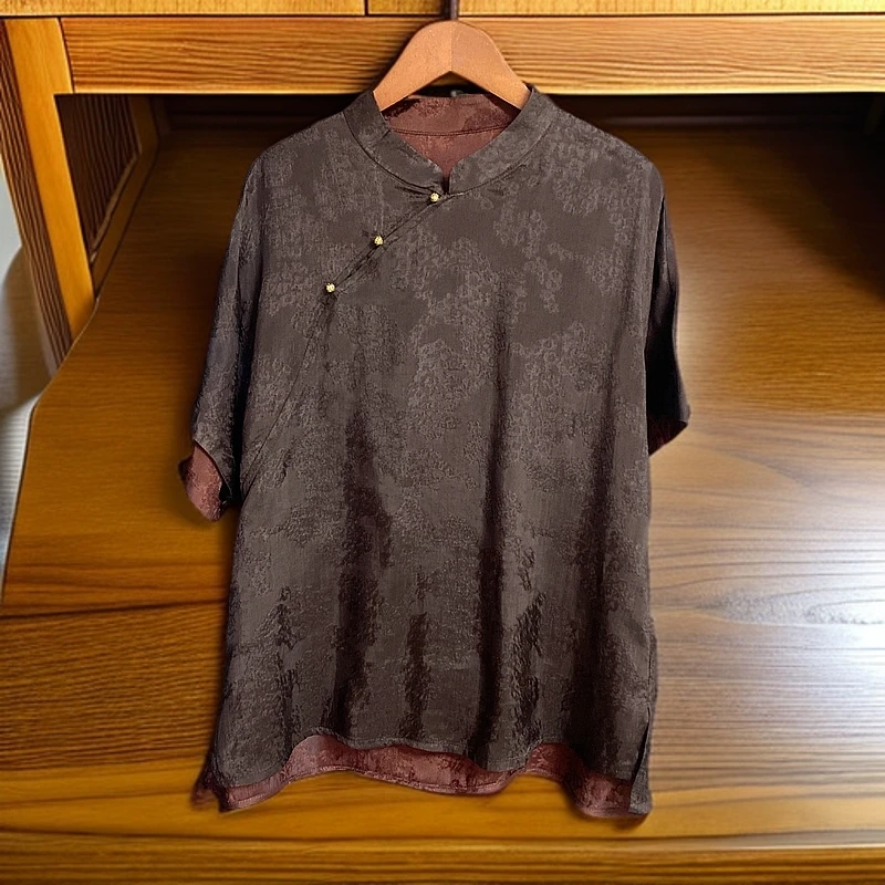 101【金姐专属】新款双面双穿国风轻奢上衣