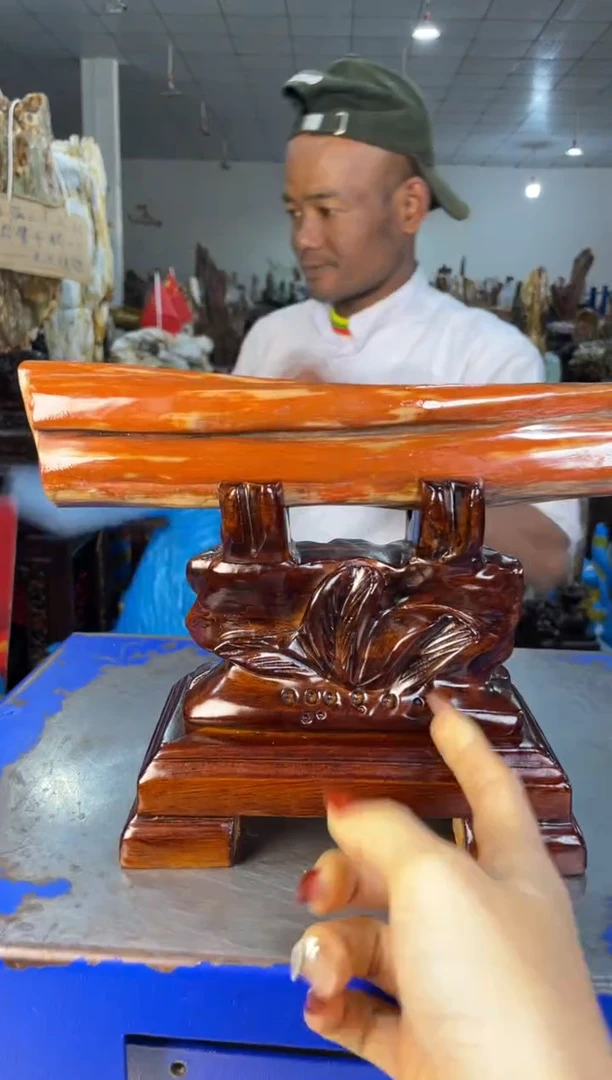 未镶嵌摆件硅化玉26