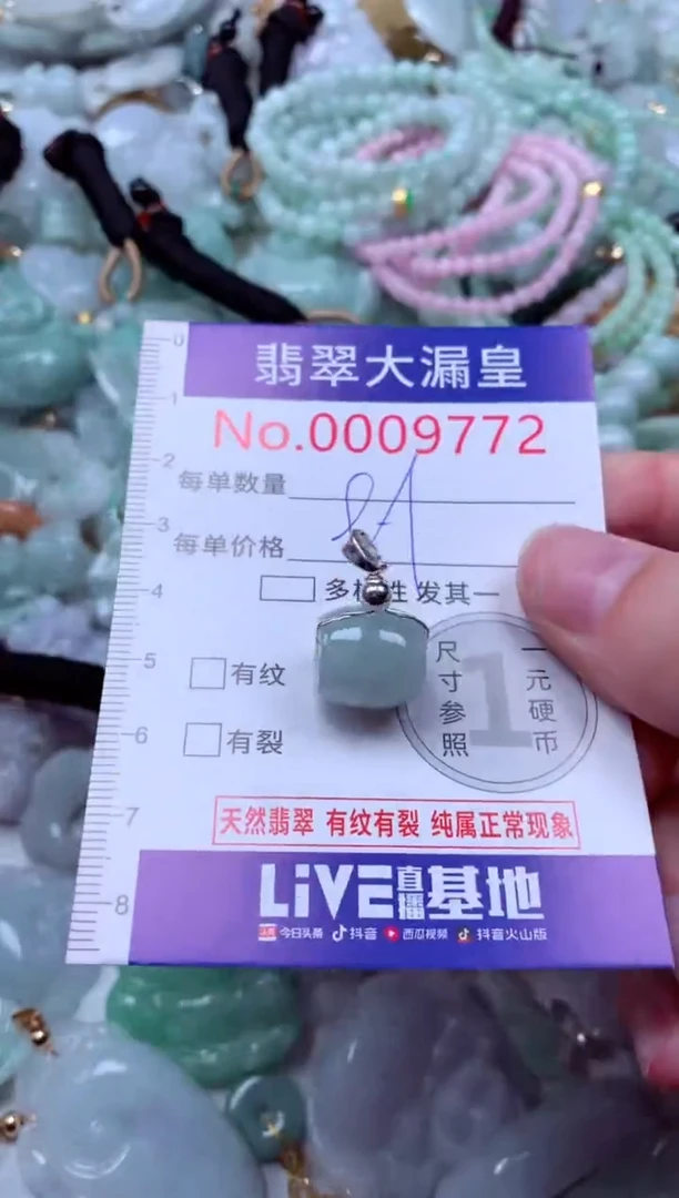 吊坠(不含链)未镶嵌翡翠9772