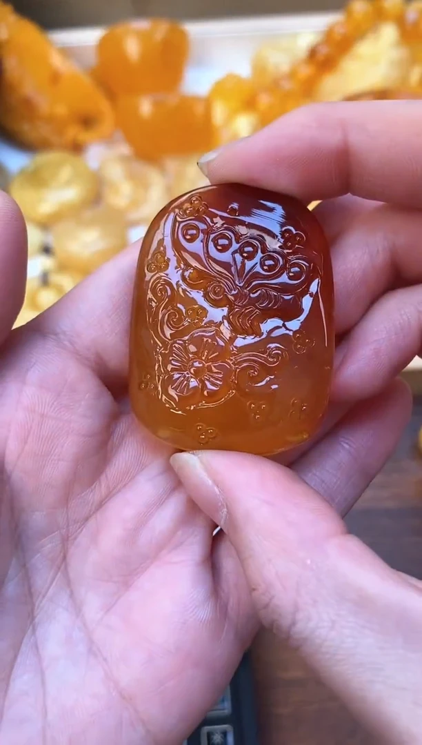 裸石琥珀未镶嵌天然琥珀蜜蜡