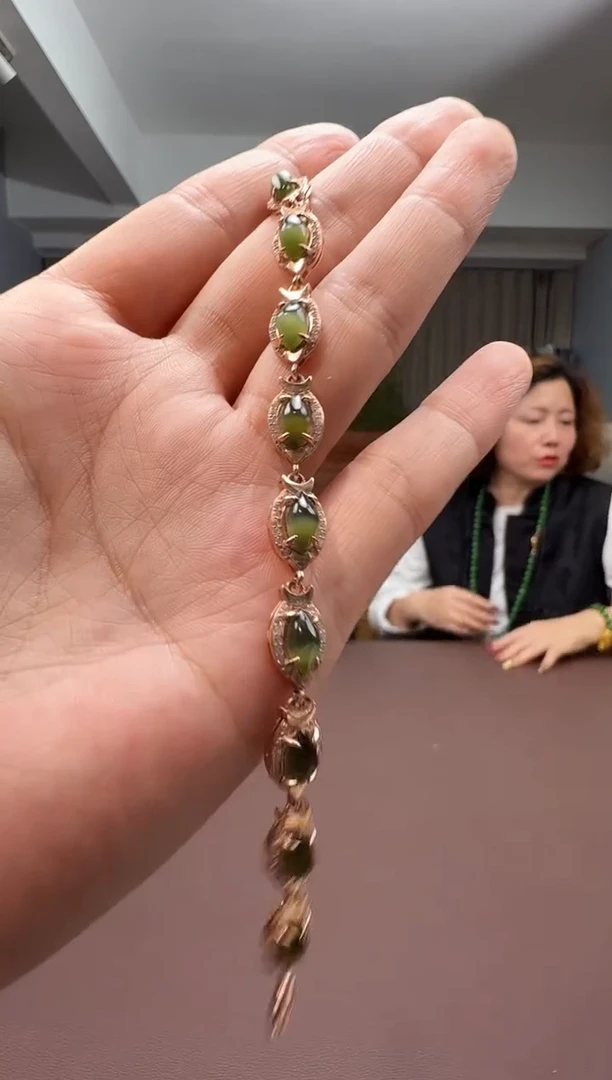 颈饰银S925镶嵌和田玉90-582-9.30多样性拍一发一