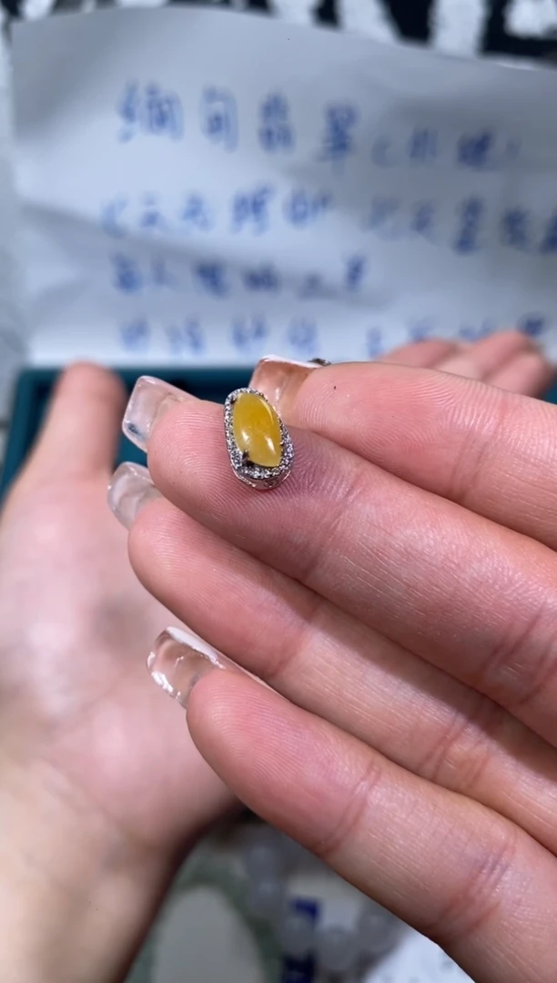 翡翠银S925镶嵌颈饰吊坠