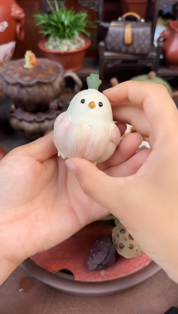 紫砂茶宠紫砂算鸟