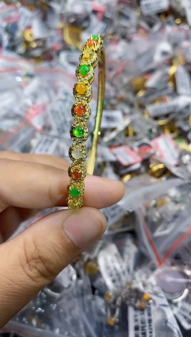 翡翠戒指银S925镶嵌3333---2