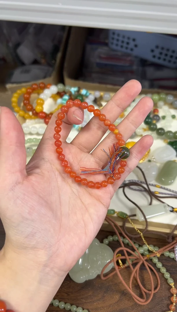 未镶嵌手链南红玛瑙南红玛瑙和田搭配款手链[4882]