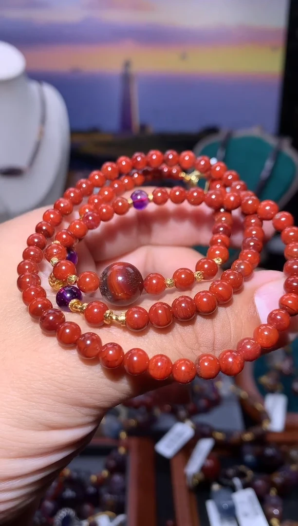 未镶嵌珠宝半成品水晶飞*红极光圆珠万能链