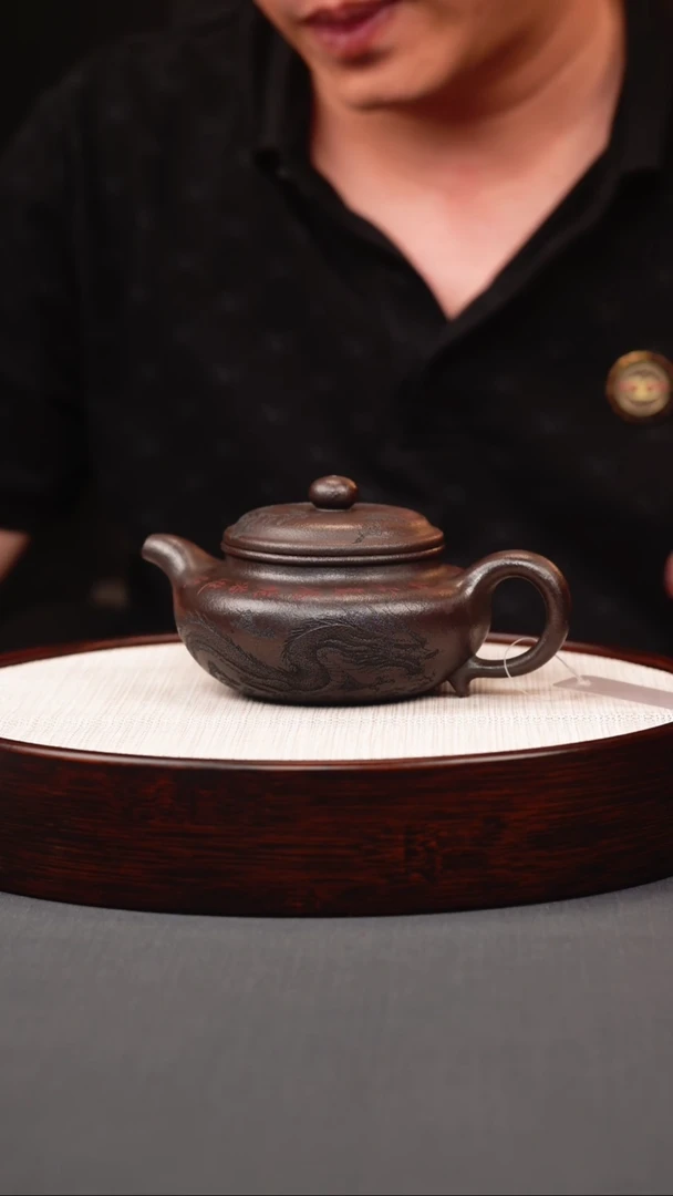 茶壶紫砂玄铁紫泥仿古