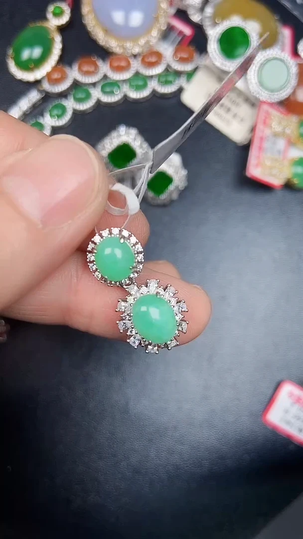 银S925镶嵌戒指翡翠1770