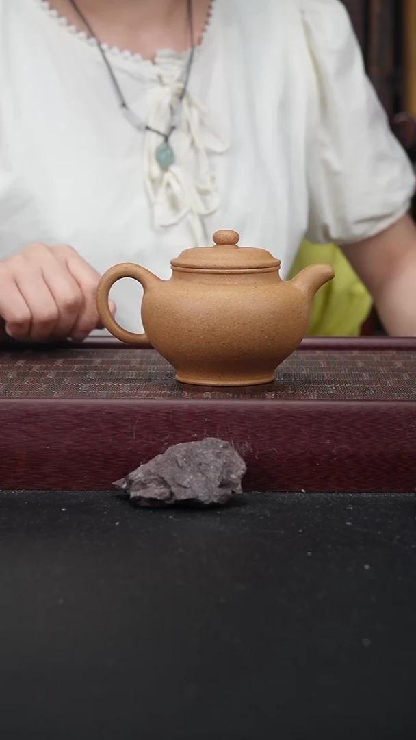 茶壶紫砂CXM黄段粗砂掇只