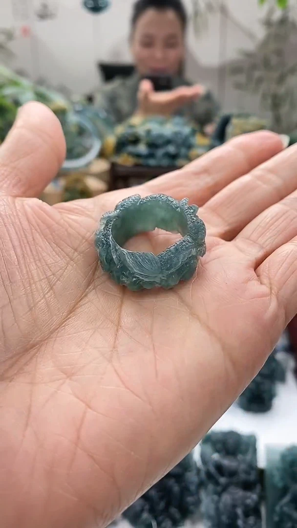 未镶嵌定制翡翠云**墨翡翠毛货不退不换10.22