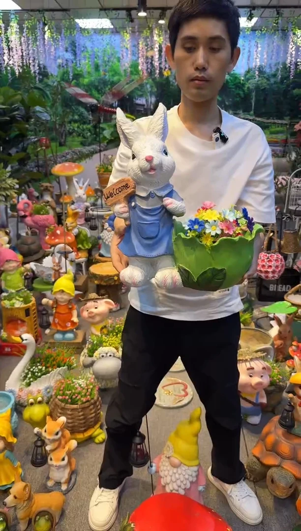 无花朵花园庭院摆件&00&