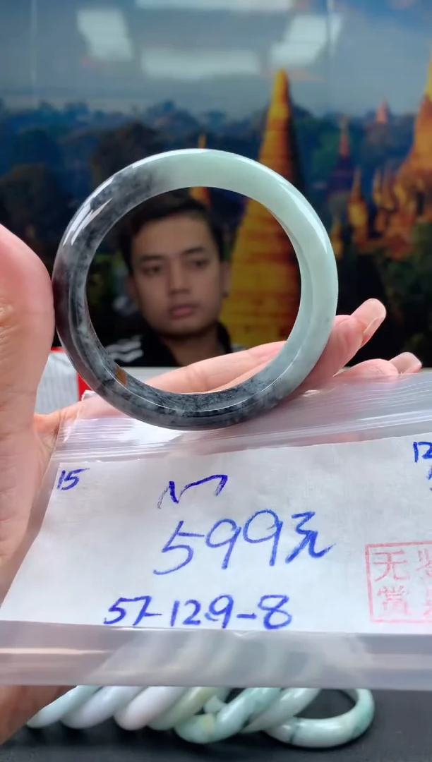 未镶嵌手镯翡翠心翡翠手镯 下单联系小耳机#15