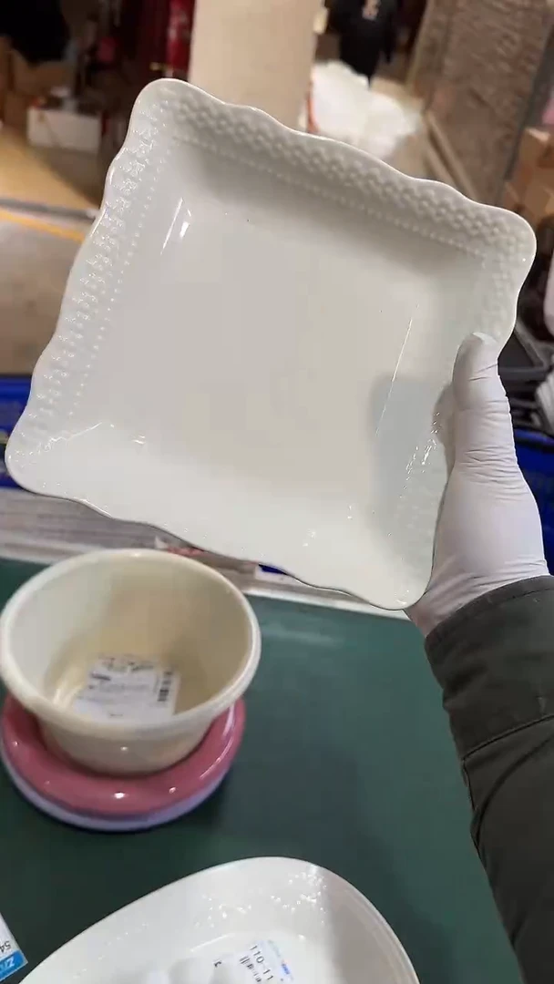 陶瓷四方盘 微瑕凑满20元包邮