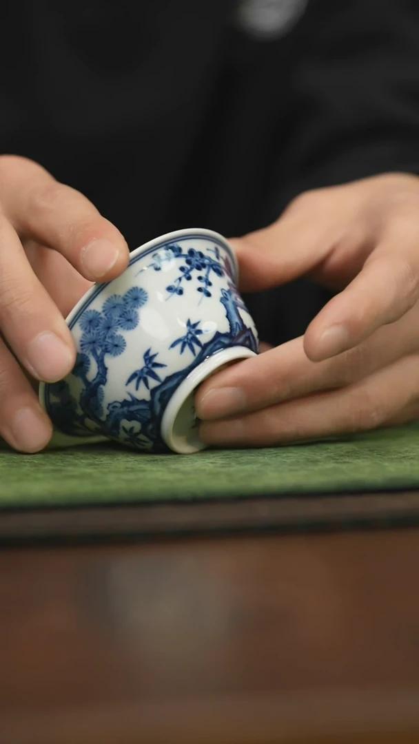 【闪购商品】杯柴窑青花破价福利