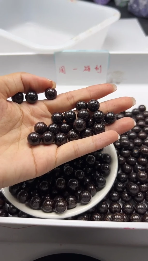 檀香木散珠w1489小叶紫檀10mm*20颗三单随三通