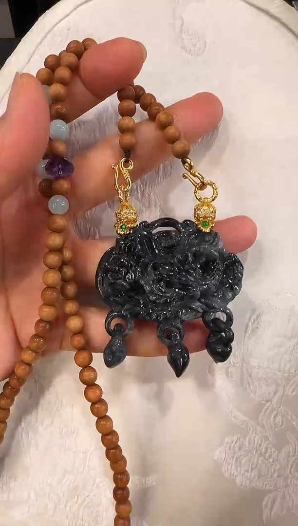 颈饰未镶嵌翡翠国风