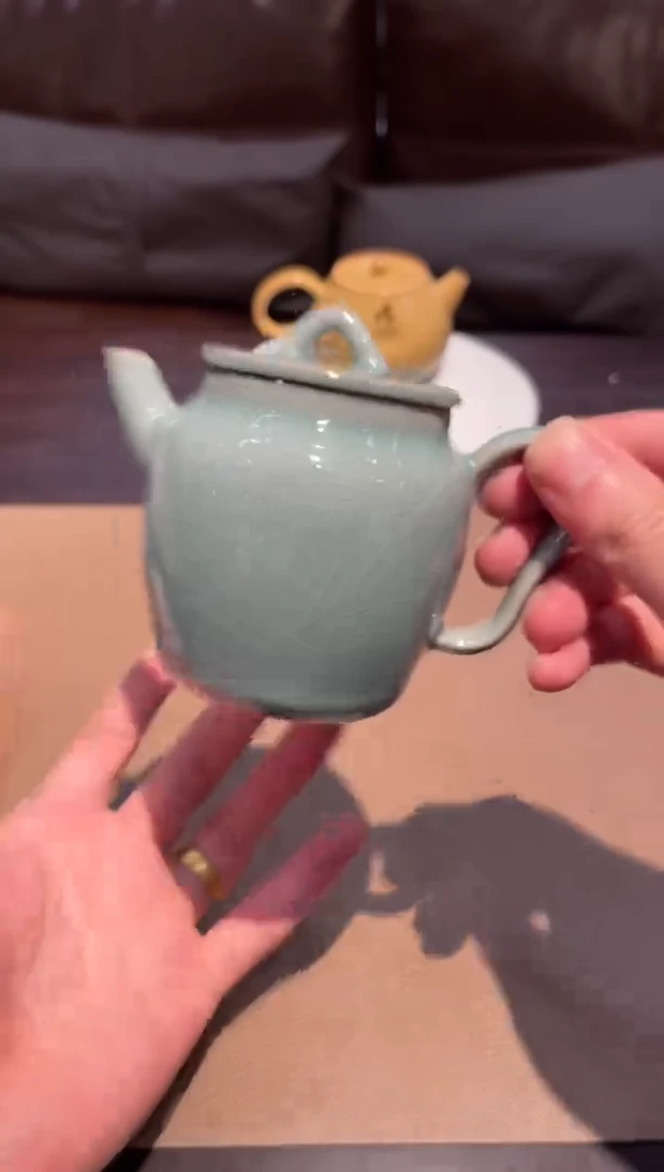 194窑承青瓷哥窑壶