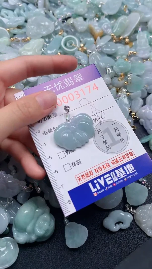 颈饰未镶嵌翡翠3174