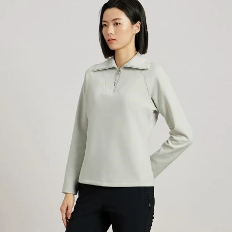 【新品】RAPIDO雳霹道2025年春季女士空气层翻领套头卫衣CP5Z41L02