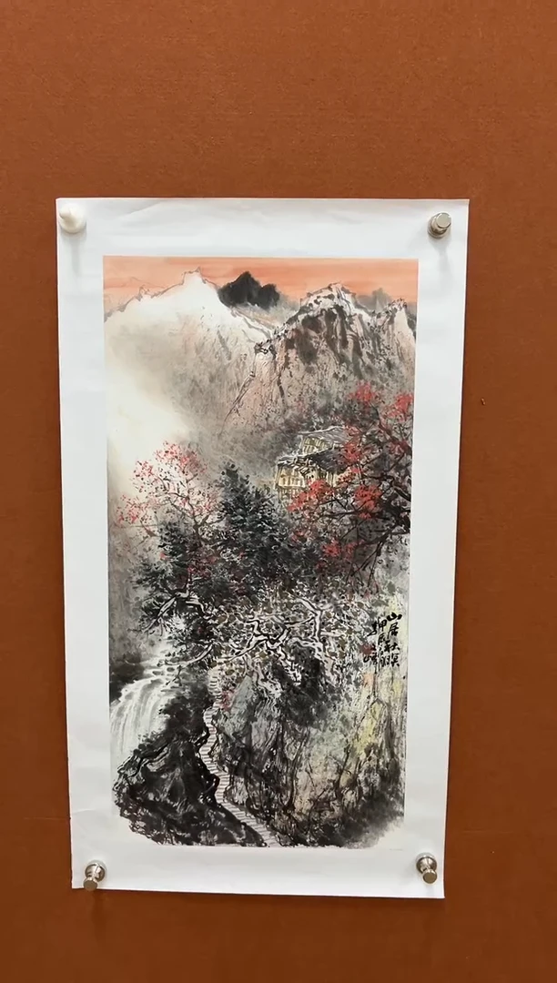 国画李文峰四尺四开水墨山水