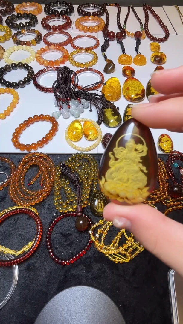 琥珀吊坠(不含链)未镶嵌琥珀