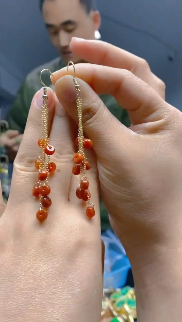 【闪购商品】翡翠耳饰合金134翡翠耳钩