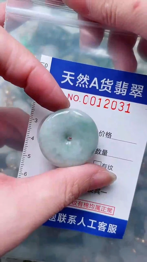翡翠未镶嵌吊坠(赠链)1
