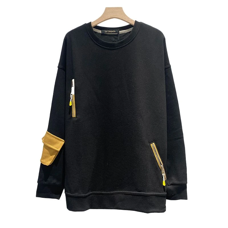 【珀嫚服饰】24-035-33613新款长袖套头上衣宽松卫衣