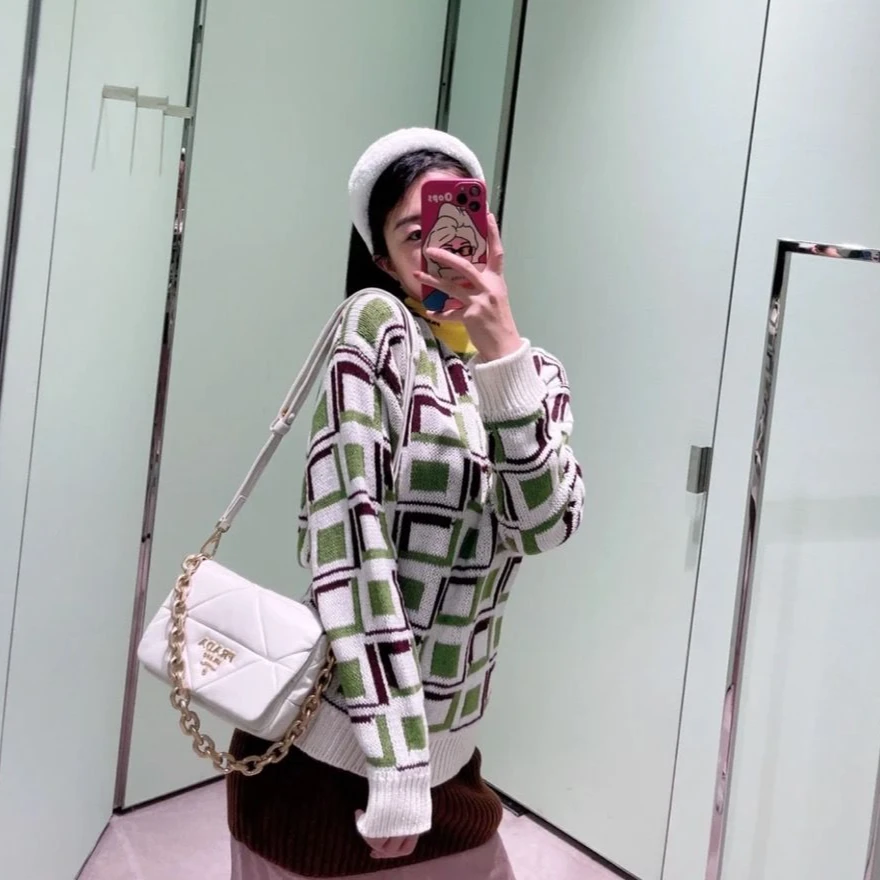 99新 Prada/普拉达 双双臻选/kk00256/普拉达毛衣/38