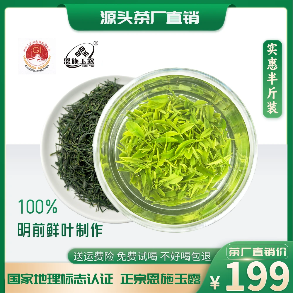 恩施玉露茶明前绿茶新茶叶高级茶叶蒸青绿茶一级精选硒茶【楚蕊】