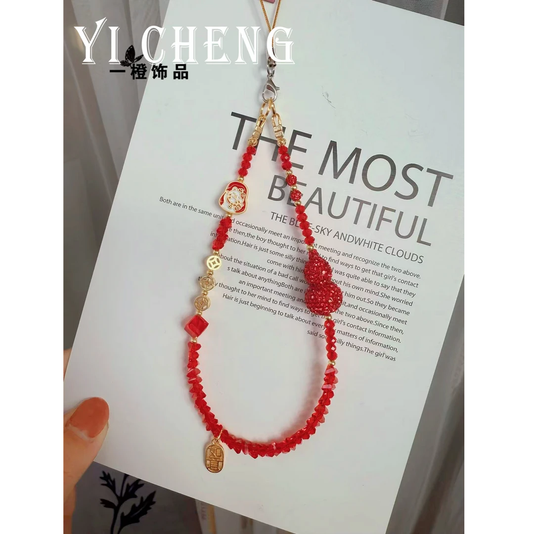 满钻葫芦古风 精致简约百搭原创设计 手机挂件挂饰ins 钥匙链