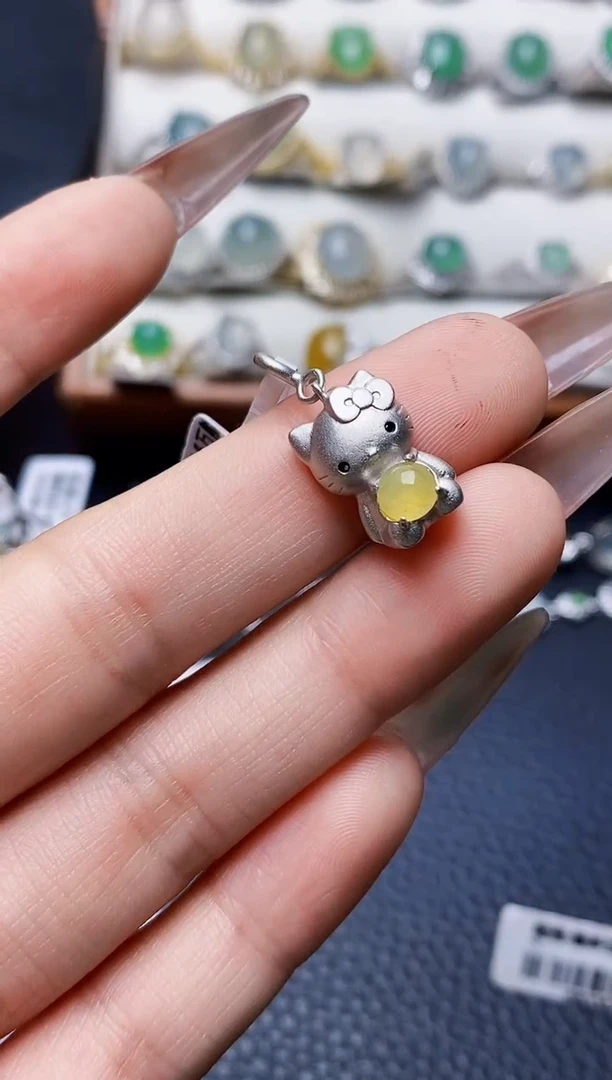 银S925镶嵌戒指翡翠3006