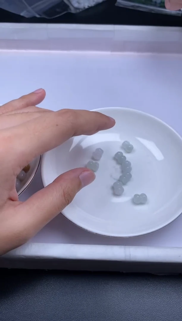 颈饰未镶嵌翡翠想*通贞城散珠批发DIY编制