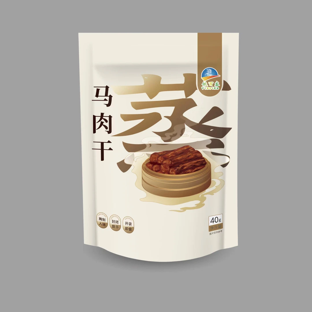 嫩江供销社 嫩江特产依百客马肉干家庭装大袋228g/袋