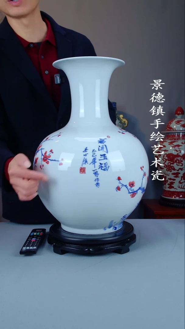 摆件陶瓷景德镇手工手绘陶瓷摆件45